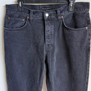 Nudie Jeans Rad Rufus Black Vintage Jean Tall, Waist 32, Length 36, 100% Cotton